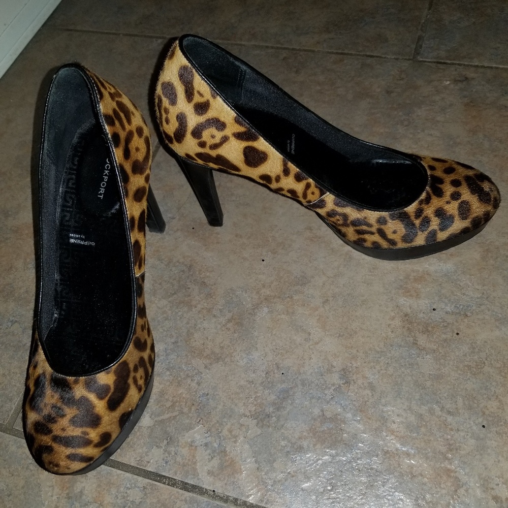 Rockport leopard print heels